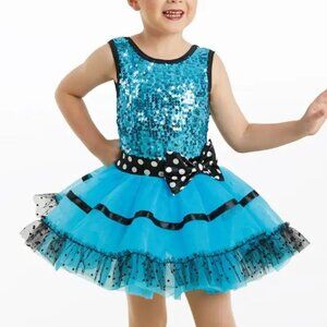 NWOT Weissman Girl's Ball Change Boogie Dress Dance Costume